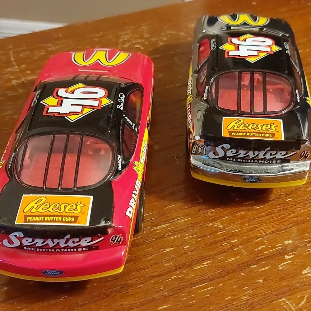 A set of 2(qty) McDonalds #94 1:24 die-cast Nascar Race cars - Picture 3 of 7